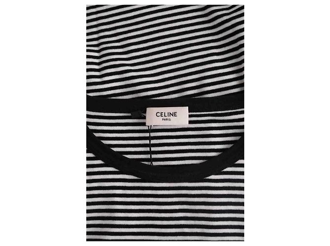 Camiseta Anchor Céline negra de algodón Negro - vista 5