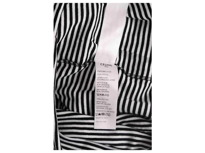 Camiseta Anchor Céline negra de algodón Negro - vista 6