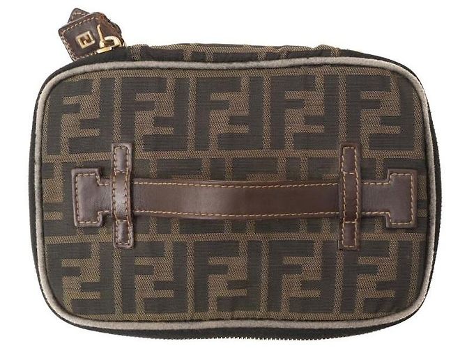 Necessaire Fendi Zucca Marrone - vista 3