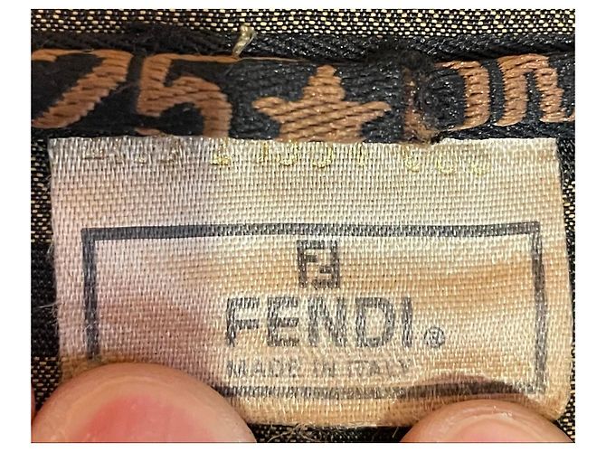 Necessaire Fendi Zucca Marrone - vista 5