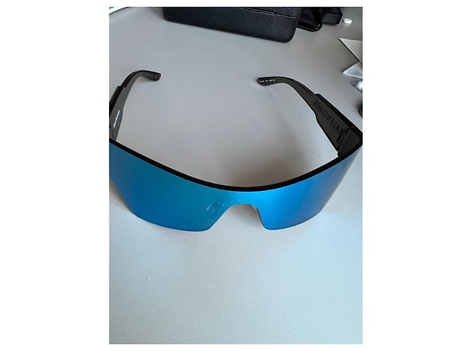 Occhiali da sole Balenciaga BB0040S Specchiati Blu - vista 3