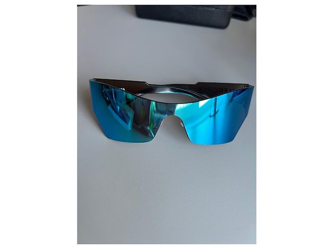 Occhiali da sole Balenciaga BB0040S Specchiati Blu - vista 4