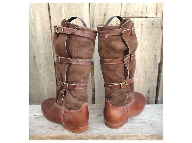 La Botte Gardiane Botas Camarguesa de Cuero Marrón - vista 4