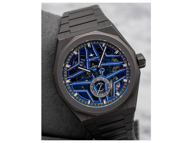 Zénith Orologio Zenith Defy El Primero Skeleton Blu Grigio - vista 2