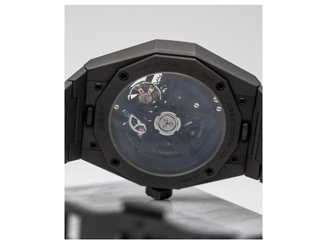 Zénith Orologio Zenith Defy El Primero Skeleton Blu Grigio - vista 3