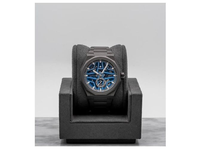 Zénith Orologio Zenith Defy El Primero Skeleton Blu Grigio - vista 5