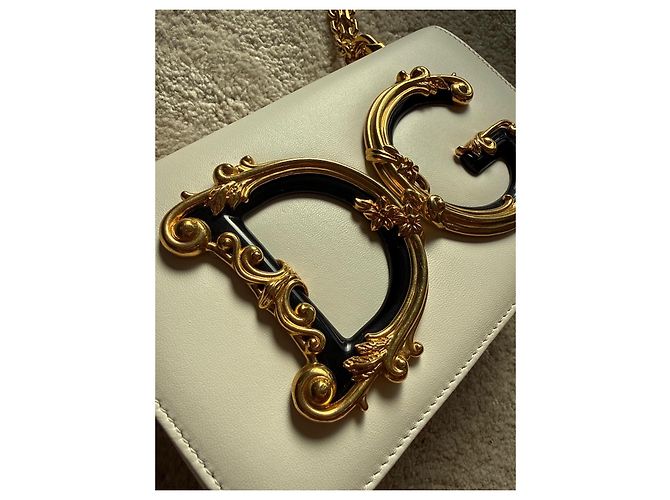 Borsa a tracolla Dolce & Gabbana DG Girls in pelle bianca Bianco - vista 2