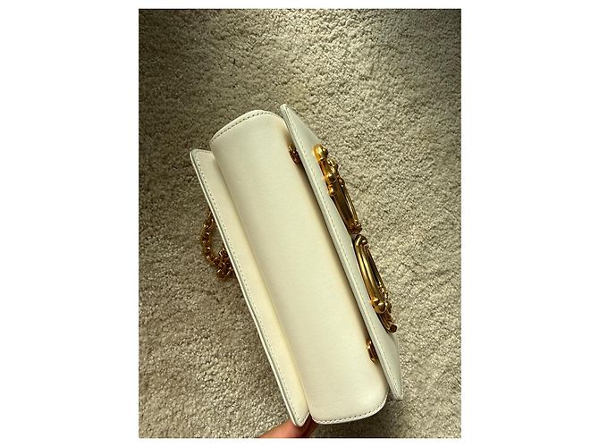 Borsa a tracolla Dolce & Gabbana DG Girls in pelle bianca Bianco - vista 8