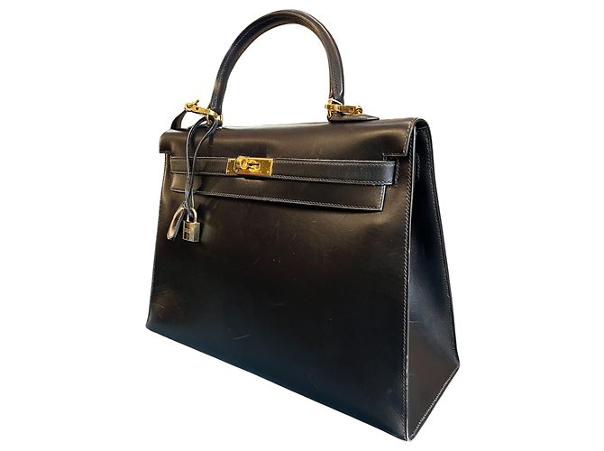 Borsa Hermès Box Calf Kelly Sellier 35 del 1996 - vista 2