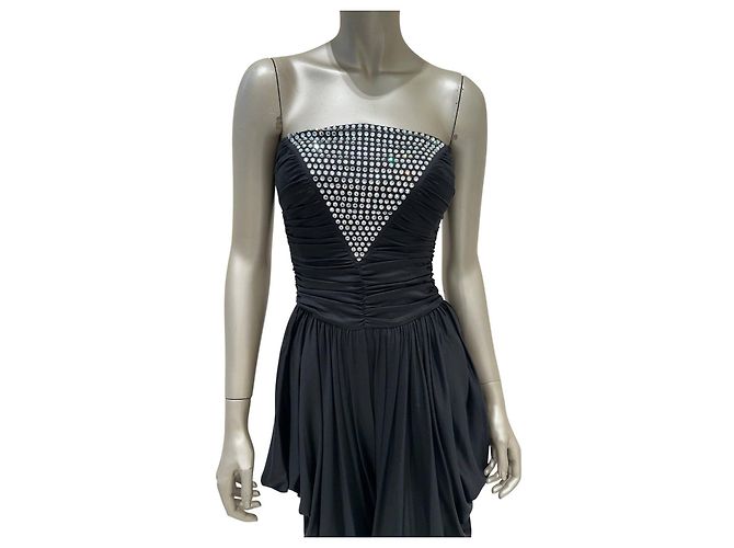 Mono de noche con corsé adornado Balmain FR 40 De segunda mano - vista 3