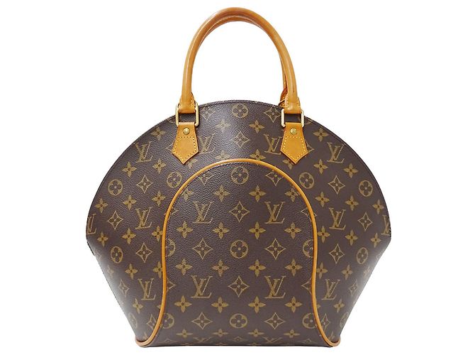Borsa Louis Vuitton Monogram Canvas Ellipse MM Marrone - vista 2
