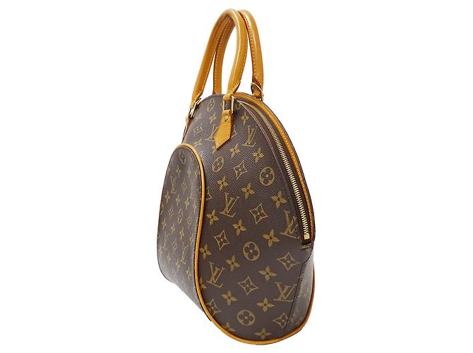 Borsa Louis Vuitton Monogram Canvas Ellipse MM Marrone - vista 4