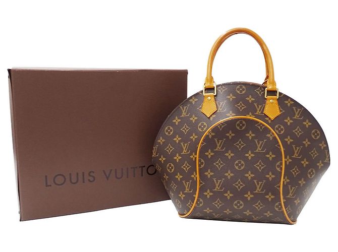 Borsa Louis Vuitton Monogram Canvas Ellipse MM Marrone - vista 5