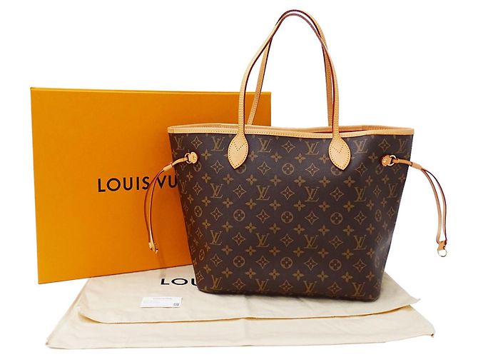 Louis Vuitton Monogram Canvas Tote Bag Braun Fuschia - Ansicht 5