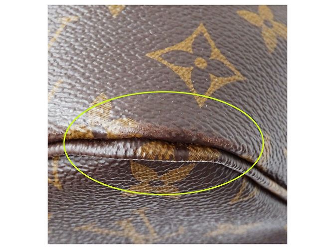 Louis Vuitton Monogram Canvas Tote Bag Braun Fuschia - Ansicht 8