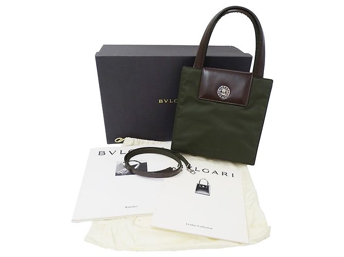 Bulgari Borsa a Spalla Bvlgari Classico Verde Cachi - vista 6