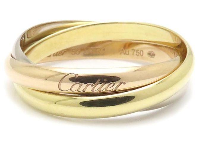 Anello Cartier Trinity SM in oro 18K - vista 2