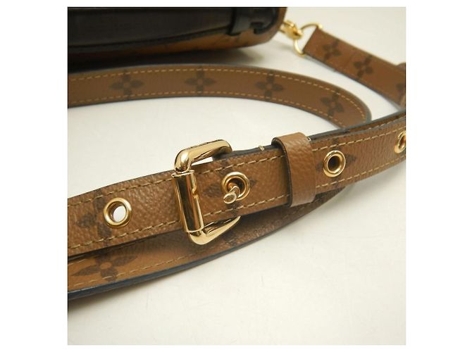 Borsa Louis Vuitton Monogram Reverse Pochette Metis MM Marrone - vista 10