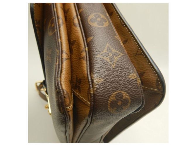 Borsa Louis Vuitton Monogram Reverse Pochette Metis MM Marrone - vista 19