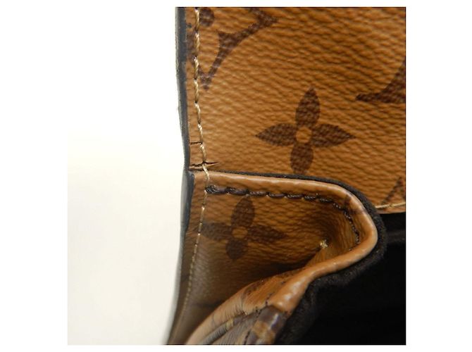 Borsa Louis Vuitton Monogram Reverse Pochette Metis MM Marrone - vista 20