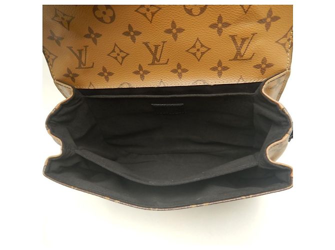 Borsa Louis Vuitton Monogram Reverse Pochette Metis MM Marrone - vista 5