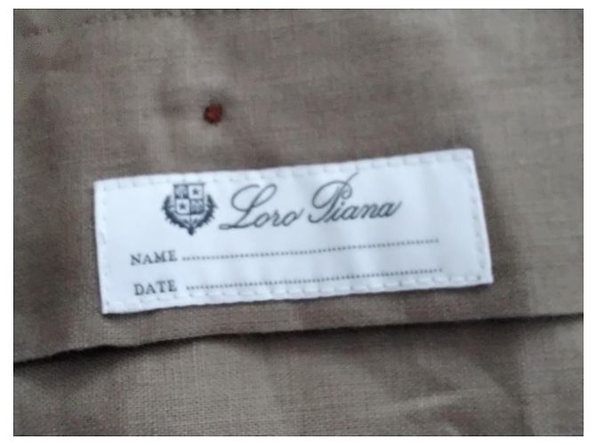 Camisa de lino Loro Piana Caqui - vista 6