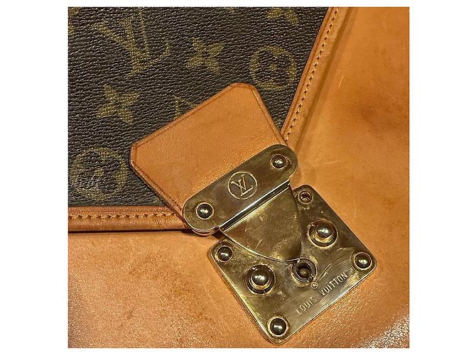 Borsa a tracolla Louis Vuitton Sac Biface Monogram Marrone Beige - vista 5