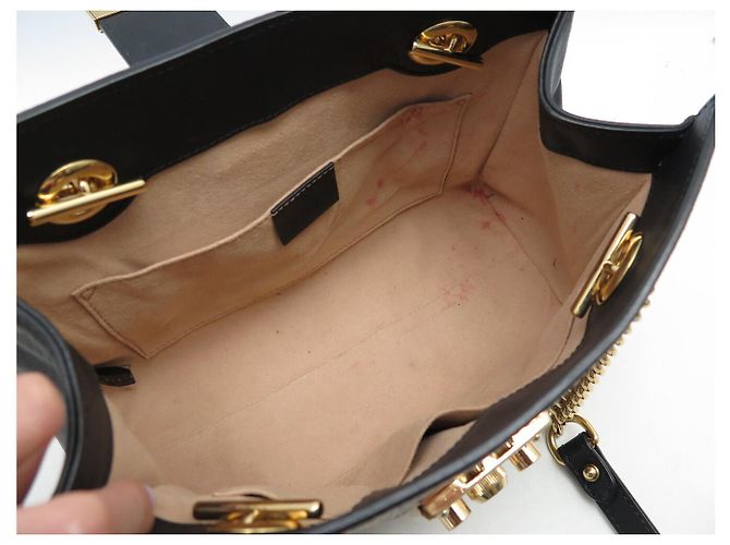 BOLSA GUCCI PADLOCK SMALL CHAIN TOILE GG SUPREME ABEILLE 498156 - vista 8