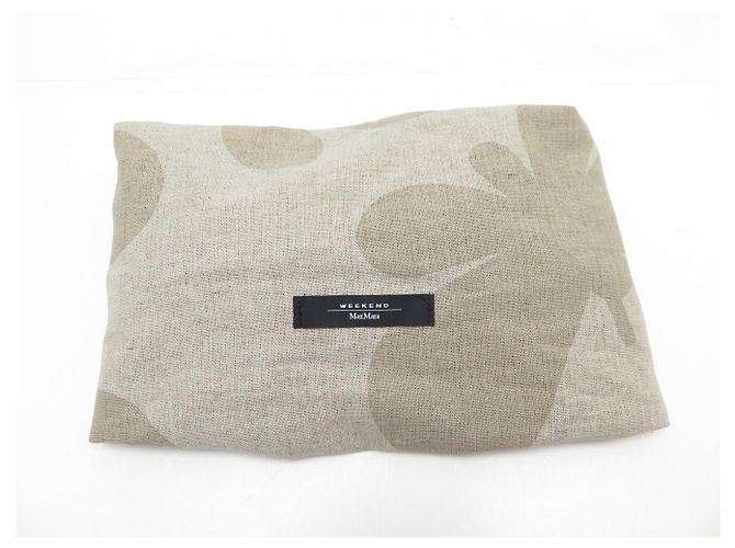 NUOVA BORSA A SPALLA MAX MARA PASTICCINO WEEKEND MW751H07T IN PELLE Crudo - vista 19