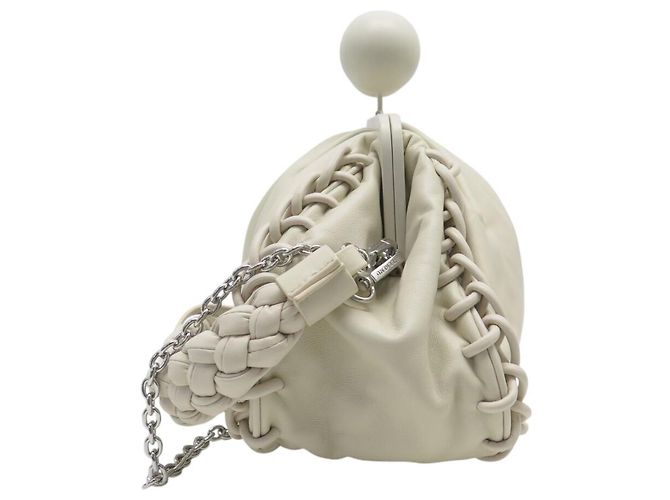 NUOVA BORSA A SPALLA MAX MARA PASTICCINO WEEKEND MW751H07T IN PELLE Crudo - vista 4