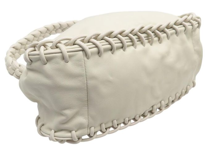 NUOVA BORSA A SPALLA MAX MARA PASTICCINO WEEKEND MW751H07T IN PELLE Crudo - vista 6