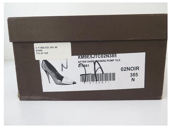 LOUIS VUITTON AFTER DARK RIVIERA 38.5 SCHWARZ LACKLEDER PUMPS - Ansicht 14