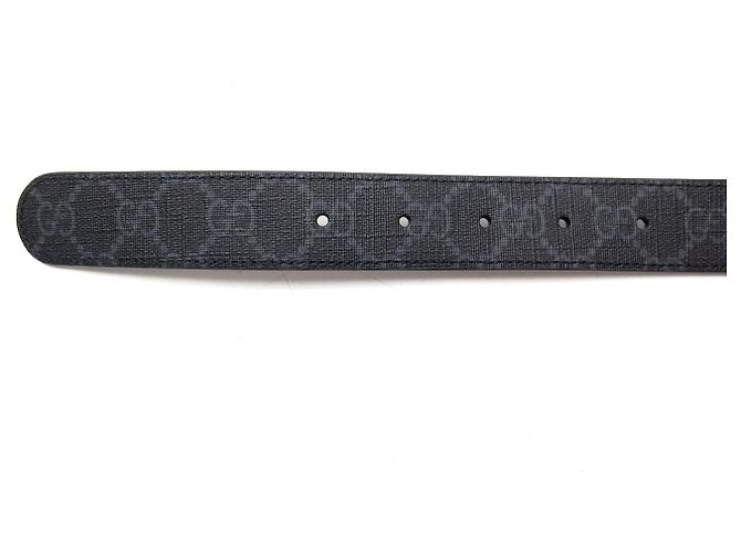 GUCCI MARMONT GG BOUCLE REVERSIBLE T65 CANVAS MONOGRAMM & LEDER GÜRTEL Schwarz - Ansicht 13