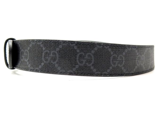 GUCCI MARMONT GG BOUCLE REVERSIBLE T65 CANVAS MONOGRAMM & LEDER GÜRTEL Schwarz - Ansicht 3