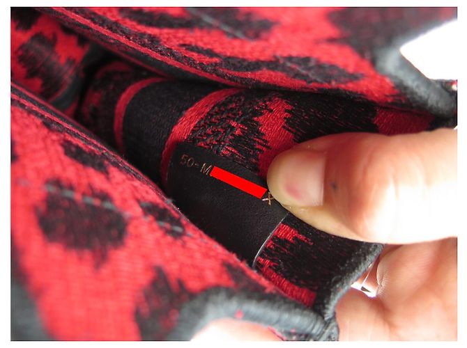 NUOVO SACCA A MANO CHRISTIAN DIOR TOTE BOOK MINI MIZZA LEOPARD ROSSO - vista 8