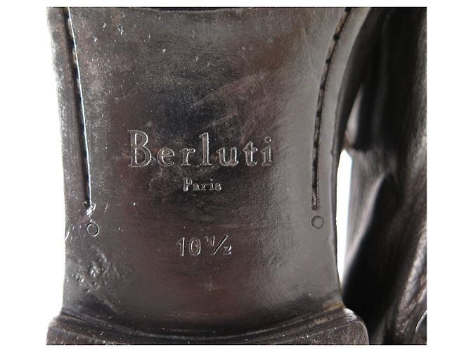 SCARPE BERLUTI ANDY 10.5 44.5 MOCASSINI IN PELLE MORBIDA Marrone - vista 7