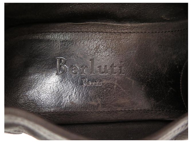 SCARPE BERLUTI ANDY 10.5 44.5 MOCASSINI IN PELLE MORBIDA Marrone - vista 9