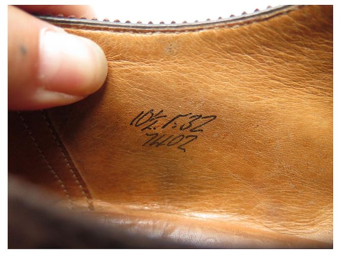 Autre Marque SCARPE EDWARD GREEN CANTERBURY OXFORD 10.5 44.5 PELLE MARRONE - vista 10