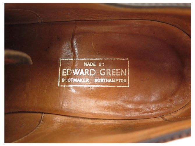 Autre Marque SCARPE EDWARD GREEN CANTERBURY OXFORD 10.5 44.5 PELLE MARRONE - vista 9