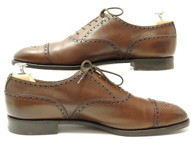 Autre Marque SCARPE EDWARD GREEN X LEFFOT CADOGAN 92008 RICHELIEU 11.5E 45.5 Marrone - vista 2