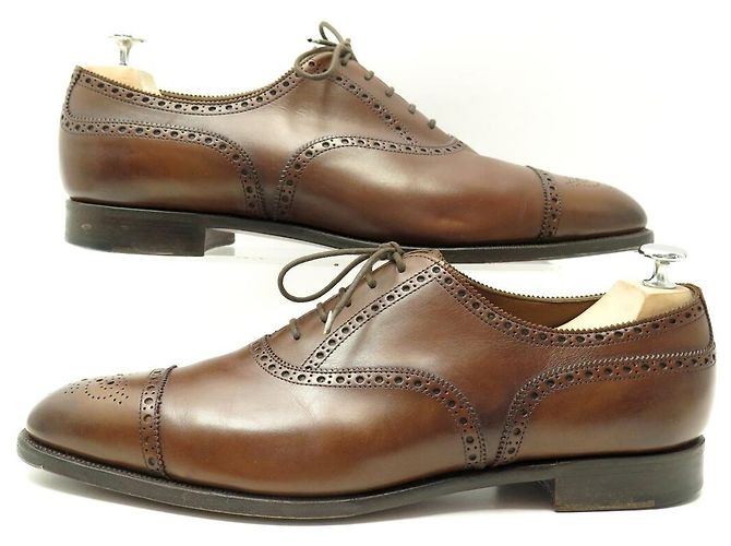 Autre Marque SCARPE EDWARD GREEN X LEFFOT CADOGAN 92008 RICHELIEU 11.5E 45.5 Marrone - vista 3