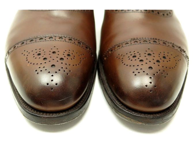 Autre Marque SCARPE EDWARD GREEN X LEFFOT CADOGAN 92008 RICHELIEU 11.5E 45.5 Marrone - vista 4