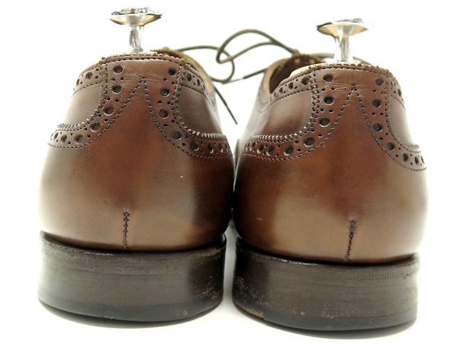 Autre Marque SCARPE EDWARD GREEN X LEFFOT CADOGAN 92008 RICHELIEU 11.5E 45.5 Marrone - vista 5