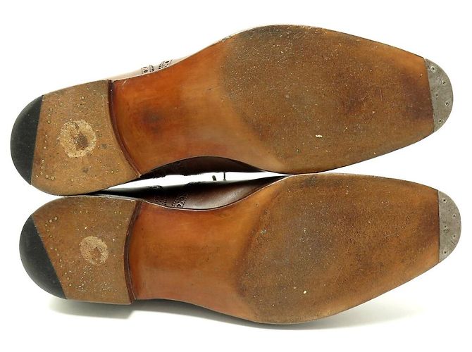 Autre Marque SCARPE EDWARD GREEN X LEFFOT CADOGAN 92008 RICHELIEU 11.5E 45.5 Marrone - vista 6