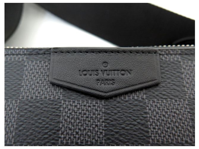 Louis Vuitton NEW VUITTON ALPHA WEARABLE N60418 DAMIER WALLET POUCH BAG Grey - view 7