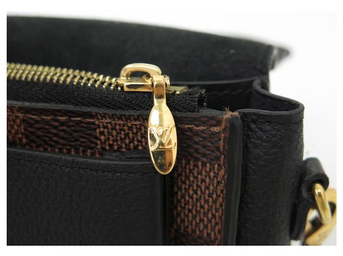 LOUIS VUITTON VAVIN CHAIN WALLET DAMIER EBENE CANVAS CLUTCH Braun - Ansicht 12