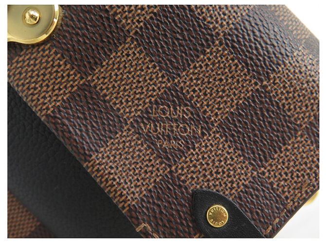 LOUIS VUITTON VAVIN CHAIN WALLET DAMIER EBENE CANVAS CLUTCH Braun - Ansicht 7