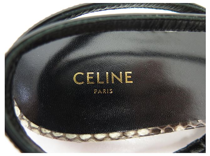 Céline NEW CELINE SPARTIATES NUDE 36.5 PYTHON LEATHER SANDALS SHOES - view 7