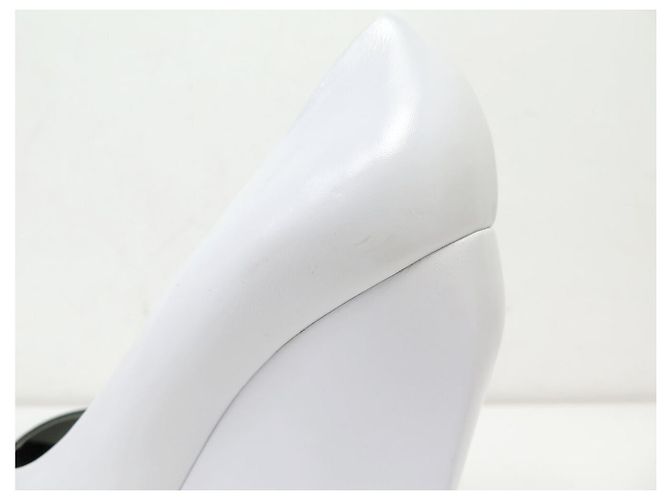 SCARPE LOUIS VUITTON PLATAFORMA FUTURISTICA XO8E4J 38 PELLE BIANCA - vista 11