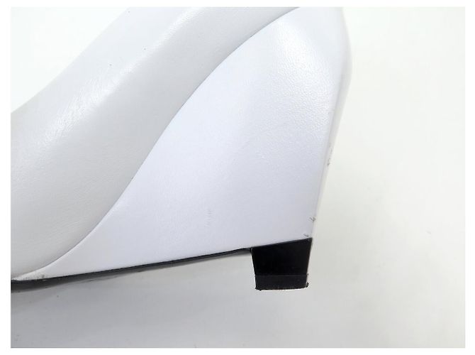 SCARPE LOUIS VUITTON PLATAFORMA FUTURISTICA XO8E4J 38 PELLE BIANCA - vista 13